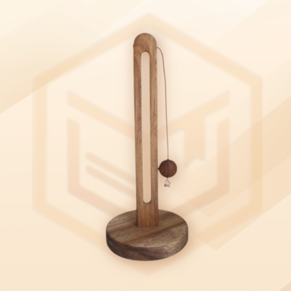 Punch-Free Wooden Kitchen Paper Towel Rack