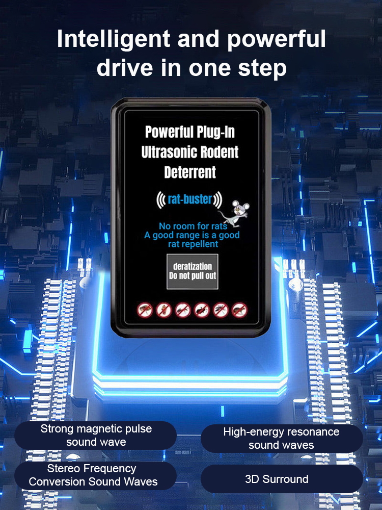 【100% Dynamic Variable Frequency Tech 🔊】Feature powerful ultrasonic waves with ZERO harmful chemicals! 🚫🧪 It's completely non-toxic and 100% safe for humans and pets! 👶🐶