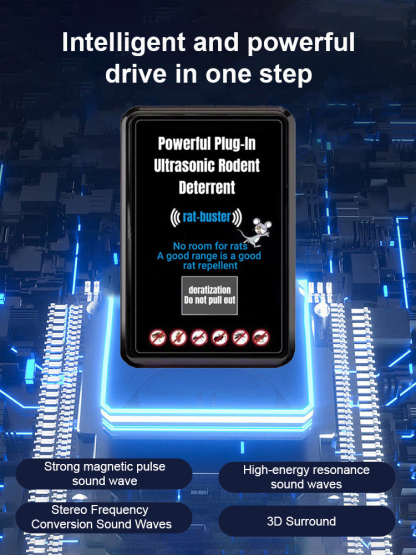 【100% Dynamic Variable Frequency Tech 🔊】Feature powerful ultrasonic waves with ZERO harmful chemicals! 🚫🧪 It's completely non-toxic and 100% safe for humans and pets! 👶🐶