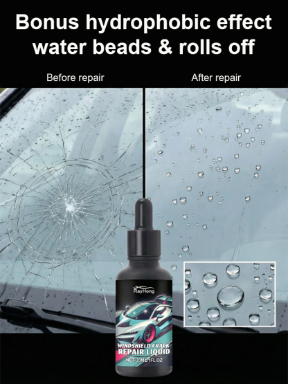 🚗DROP FIX / LASTS 10 YEARS! Pro-Grade Liquid ResinInstantly Fills Any Crack in 3 Minutes for a Flawless, Invisible Repair! 💪