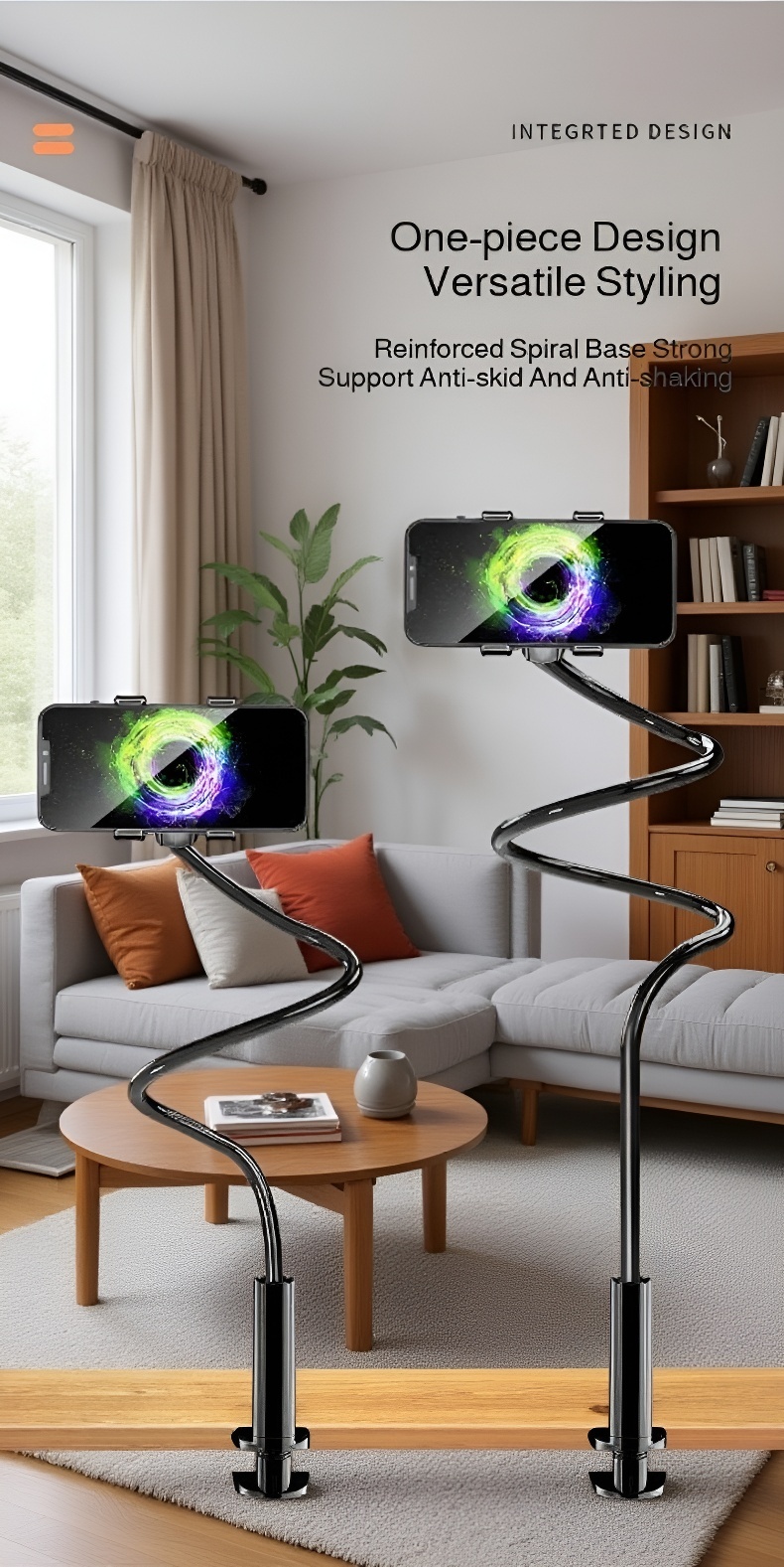 Modern mobile phone stand for bedroom and desk