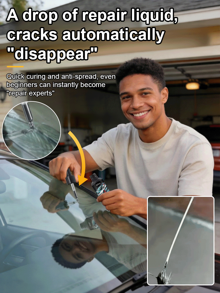 🚗DROP FIX / LASTS 10 YEARS! Pro-Grade Liquid ResinInstantly Fills Any Crack in 3 Minutes for a Flawless, Invisible Repair! 💪