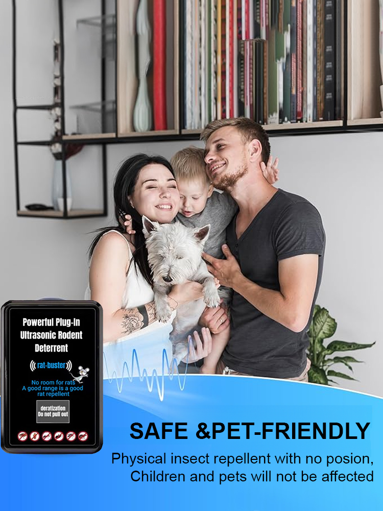【100% Dynamic Variable Frequency Tech 🔊】Feature powerful ultrasonic waves with ZERO harmful chemicals! 🚫🧪 It's completely non-toxic and 100% safe for humans and pets! 👶🐶