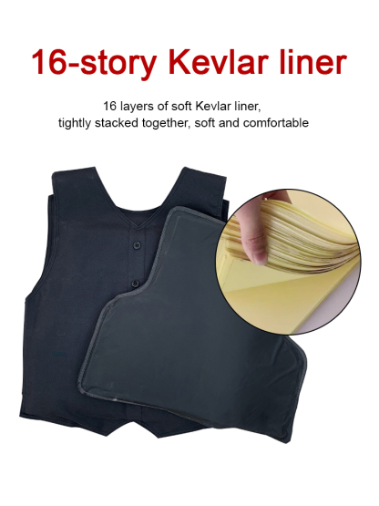 ✨ [Level III Protection] Ultra-Thin Bulletproof-Grade Stab Vest — 100% Concealable Under Suits & T-shirts! 🛡️