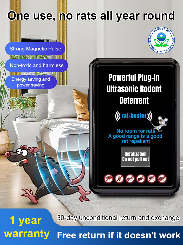 【100% Dynamic Variable Frequency Tech 🔊】Feature powerful ultrasonic waves with ZERO harmful chemicals! 🚫🧪 It's completely non-toxic and 100% safe for humans and pets! 👶🐶