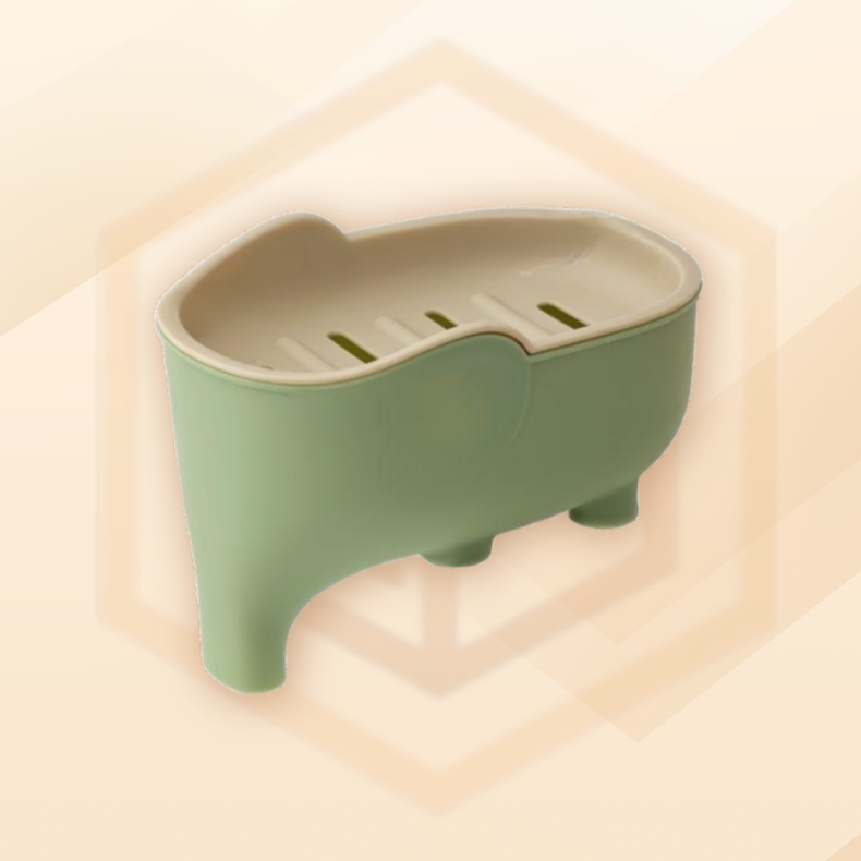 Double Soap Box Rack for Dormitory Bathroom Cute Home Drainage