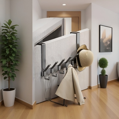 Punch-Free Door Hook Hanger for Bedroom and Bathroom