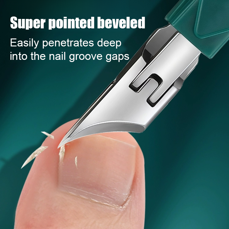 Relieve Ingrown Pain Instantly 🦶 25° Precision Slant Blade Clipper for Thick & Deep Toenails - Cut Like Butter! ✂️
