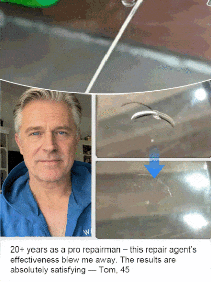 🚗DROP FIX / LASTS 10 YEARS! Pro-Grade Liquid ResinInstantly Fills Any Crack in 3 Minutes for a Flawless, Invisible Repair! 💪