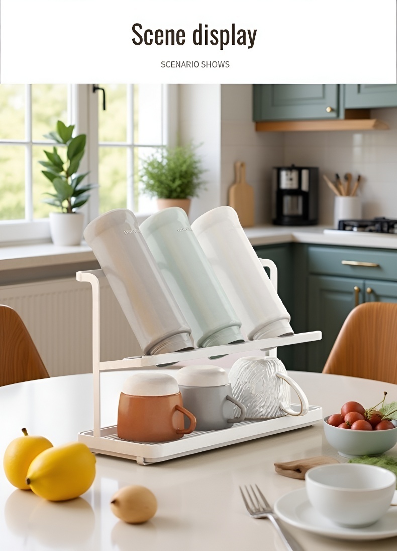 Elegant cup holder stand for kitchen countertop