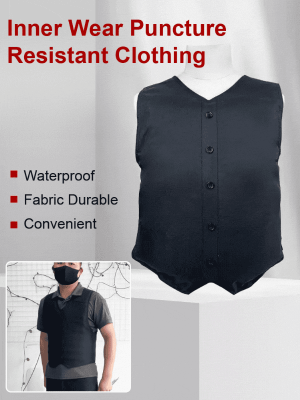 ✨ [Level III Protection] Ultra-Thin Bulletproof-Grade Stab Vest — 100% Concealable Under Suits & T-shirts! 🛡️