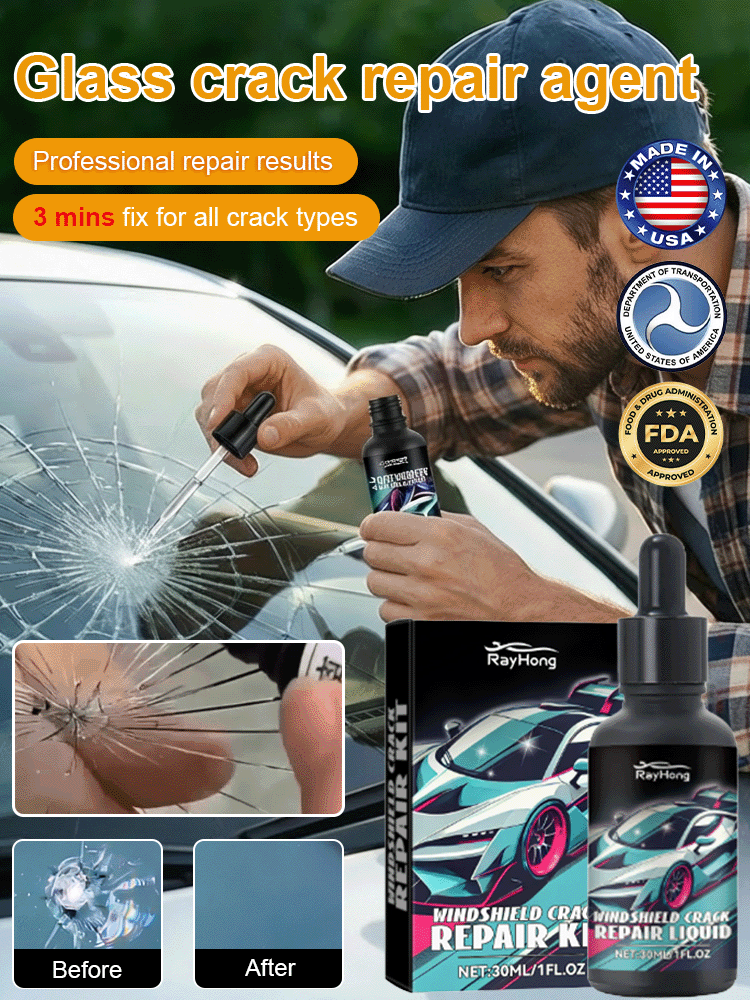 🚗DROP FIX / LASTS 10 YEARS! Pro-Grade Liquid ResinInstantly Fills Any Crack in 3 Minutes for a Flawless, Invisible Repair! 💪