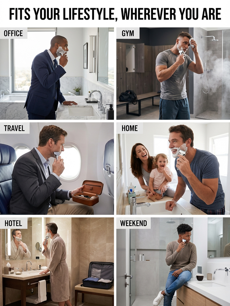 🔋【Ultra-Long Battery】Wet & Dry Foil Shaver for Tough Beards 