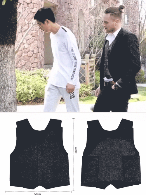 ✨ [Level III Protection] Ultra-Thin Bulletproof-Grade Stab Vest — 100% Concealable Under Suits & T-shirts! 🛡️