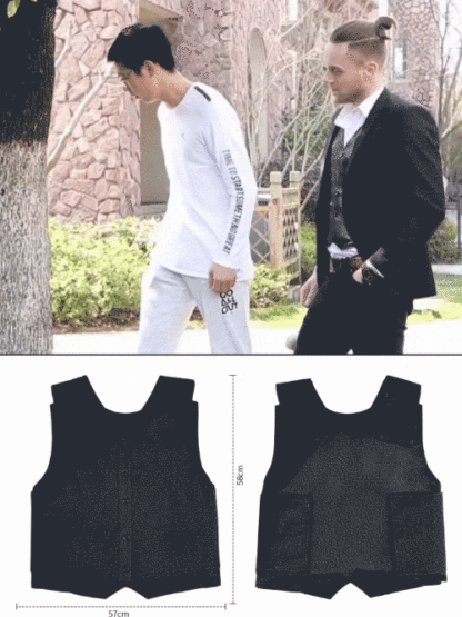 ✨ [Level III Protection] Ultra-Thin Bulletproof-Grade Stab Vest — 100% Concealable Under Suits & T-shirts! 🛡️