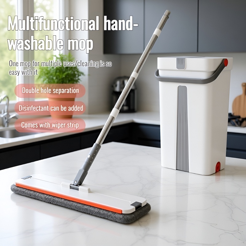 Extra Hands-Free Wet and Dry Mop for Home Cleaning
