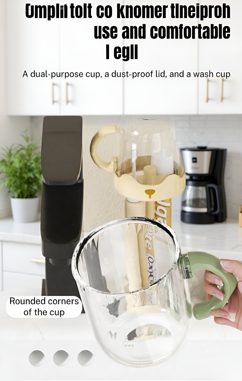 Modern design adjustable toothbrush and cup holder for small spaces