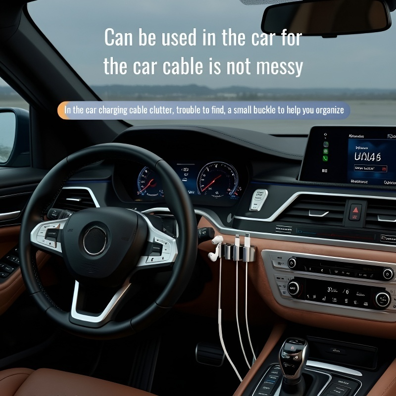  Mobile Phone Charging Cable Organizer Clip