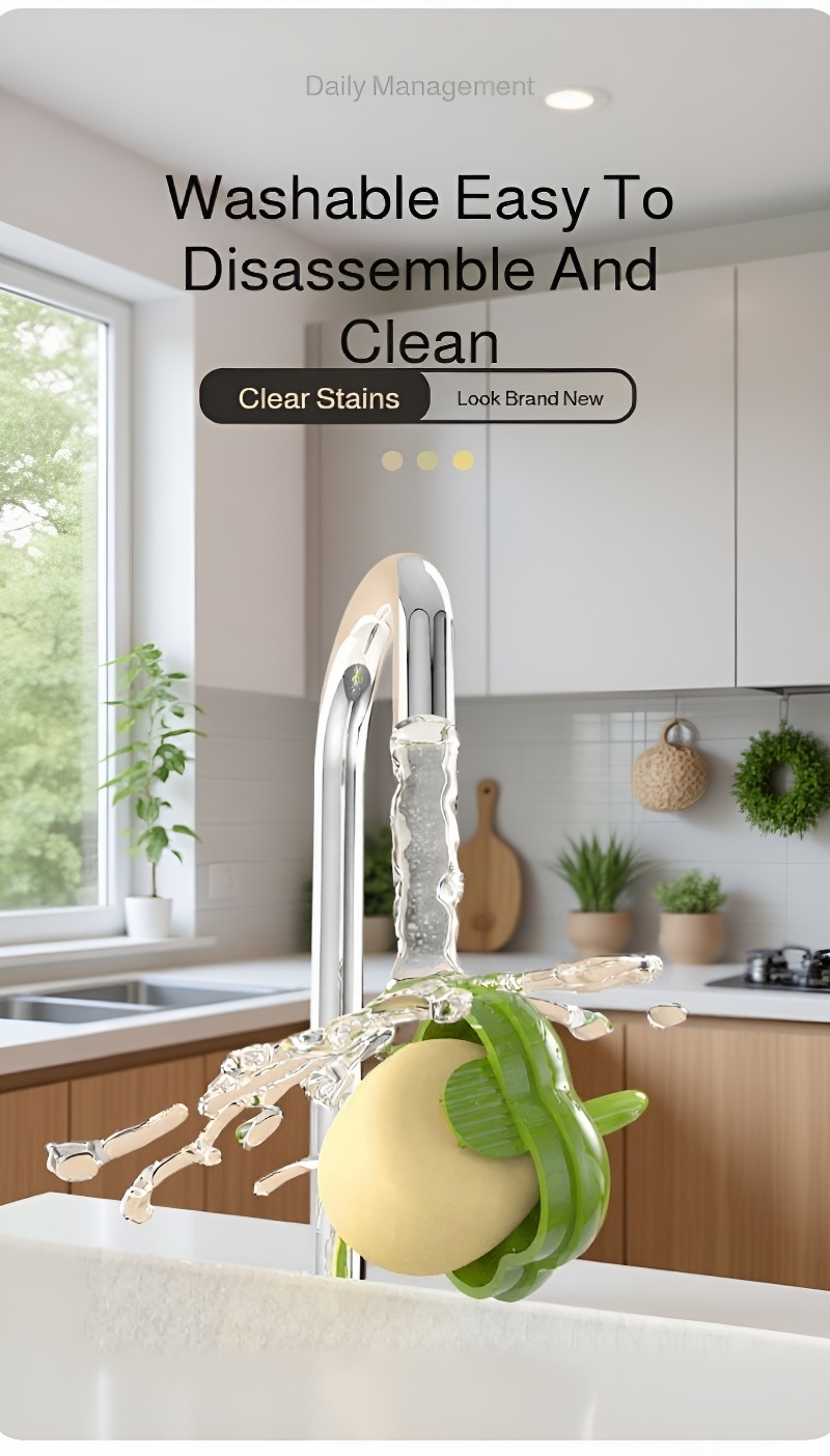 Hand using washable hair remover roller on clothes