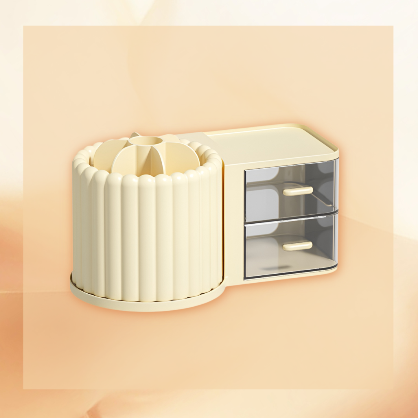 Light Luxury Rotating Cosmetics Storage Box for Desktop Dressing Table