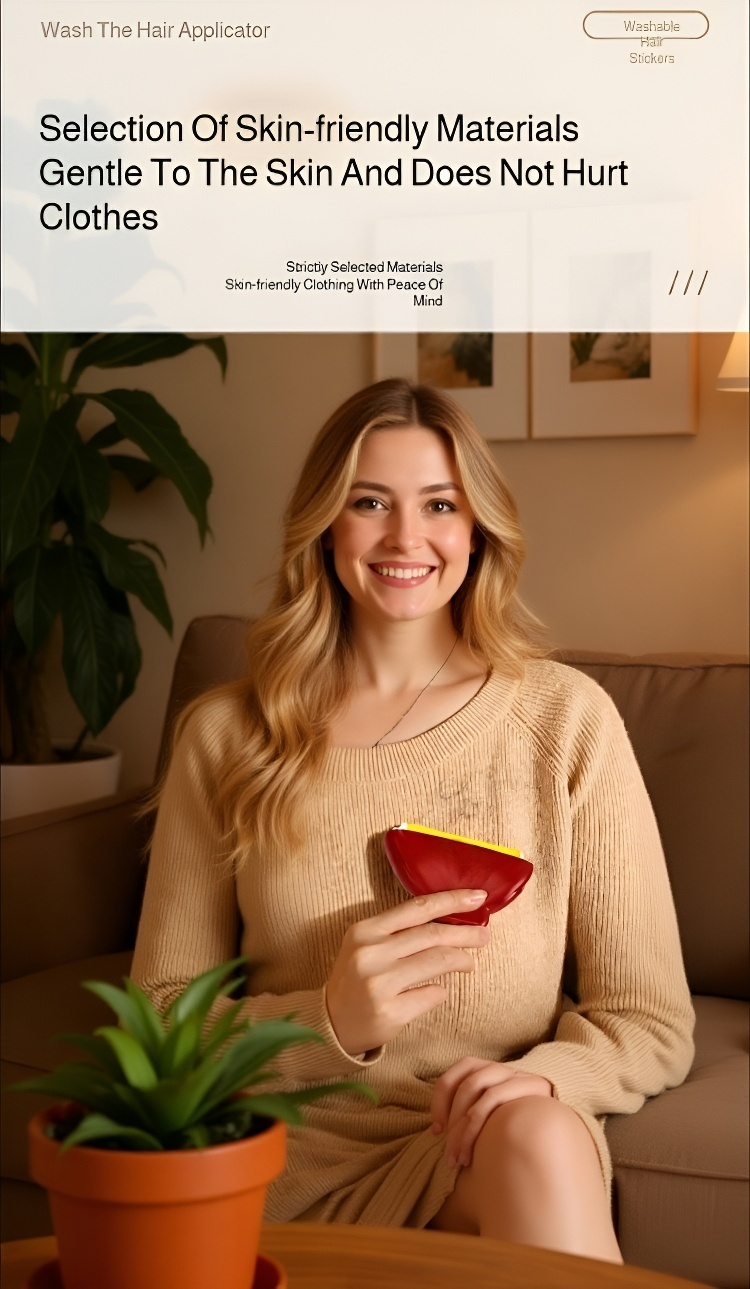 Sticky roller demonstrating fast pet hair pick-up