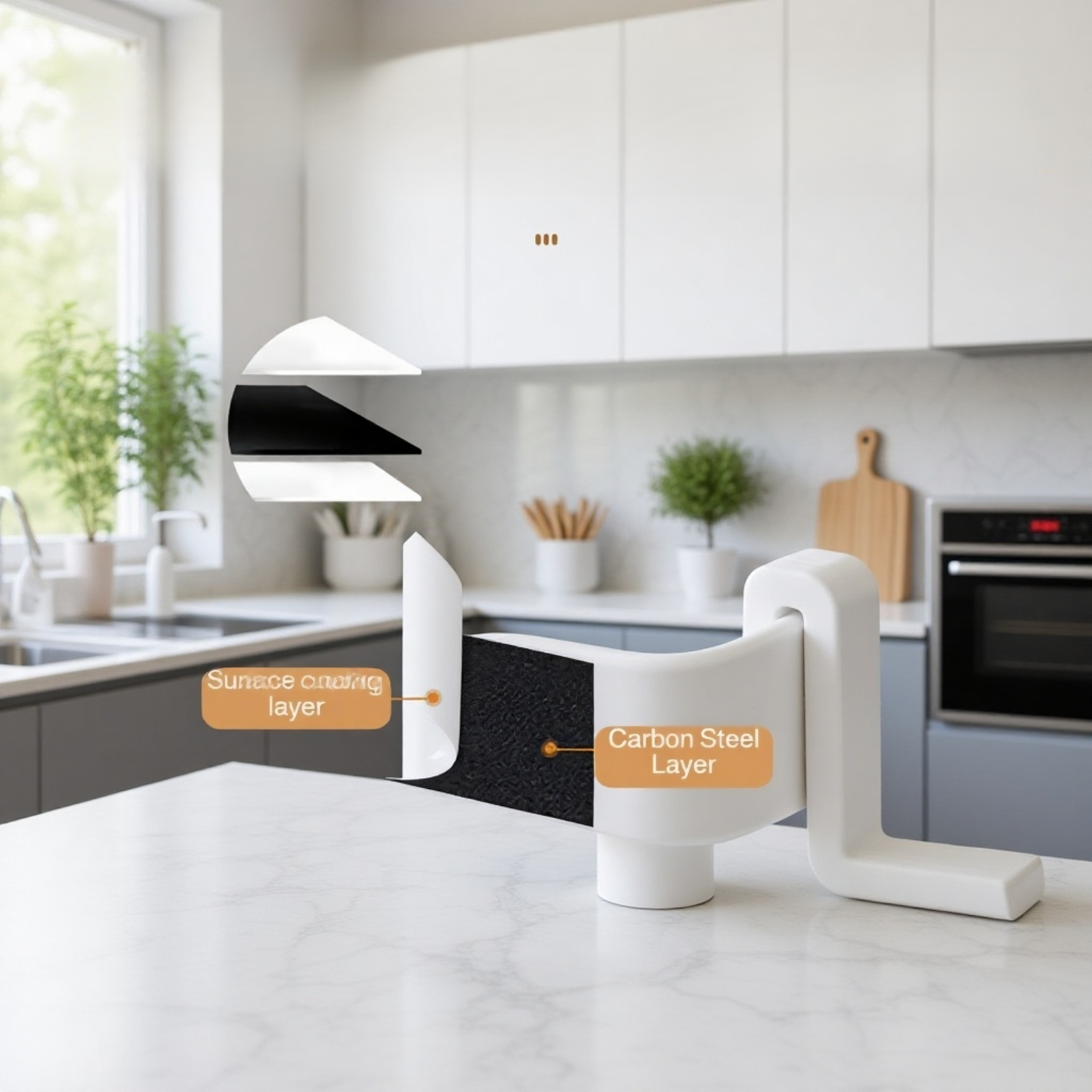 Sleek Japanese style towel rack in home bathroom