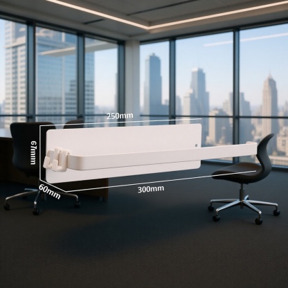 Modern Japanese Acrylic Towel Holder, No-Drill Adhesive Wall Storage Rack