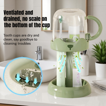 Creative Adjustable Electric Toothbrush and Cup Holder for Student Dormitory