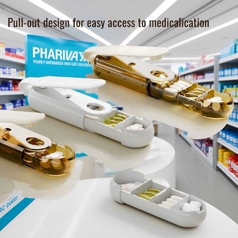 Elderly Travel Pill Organizer – Moisture-Proof and Secure for Daily Use