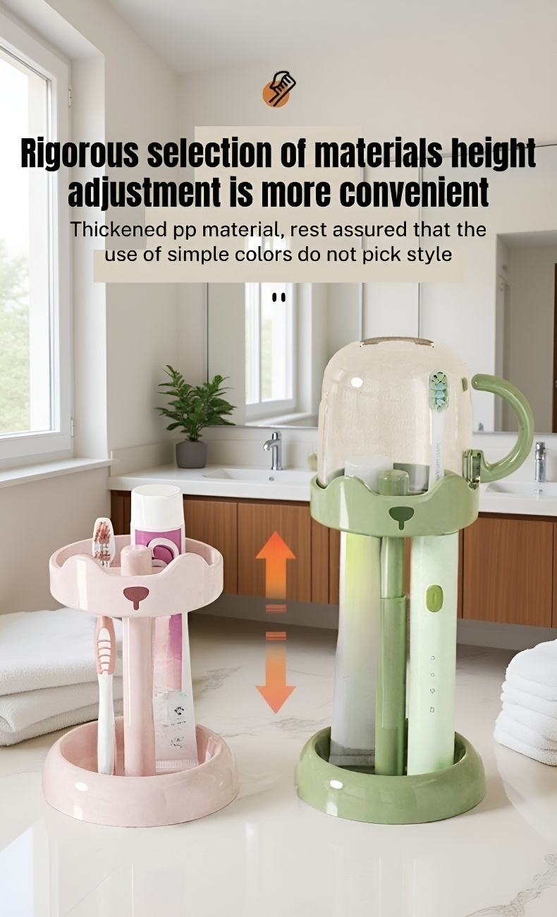Creative electric toothbrush holder with cup storage for students