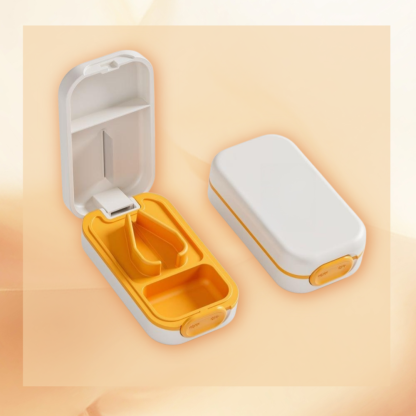  Portable Pill Cutter and Splitter – Cuts Pills into Halves or Quarters