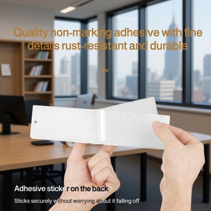 Modern Japanese Acrylic Towel Holder, No-Drill Adhesive Wall Storage Rack