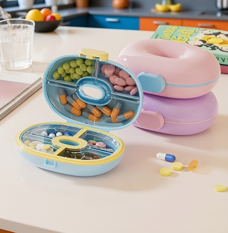 Multi-compartment organizer for pills and small jewelry