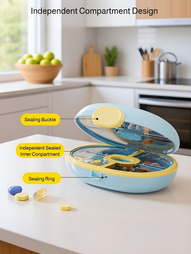 Portable jewelry & pill organizer fits in purse or bag