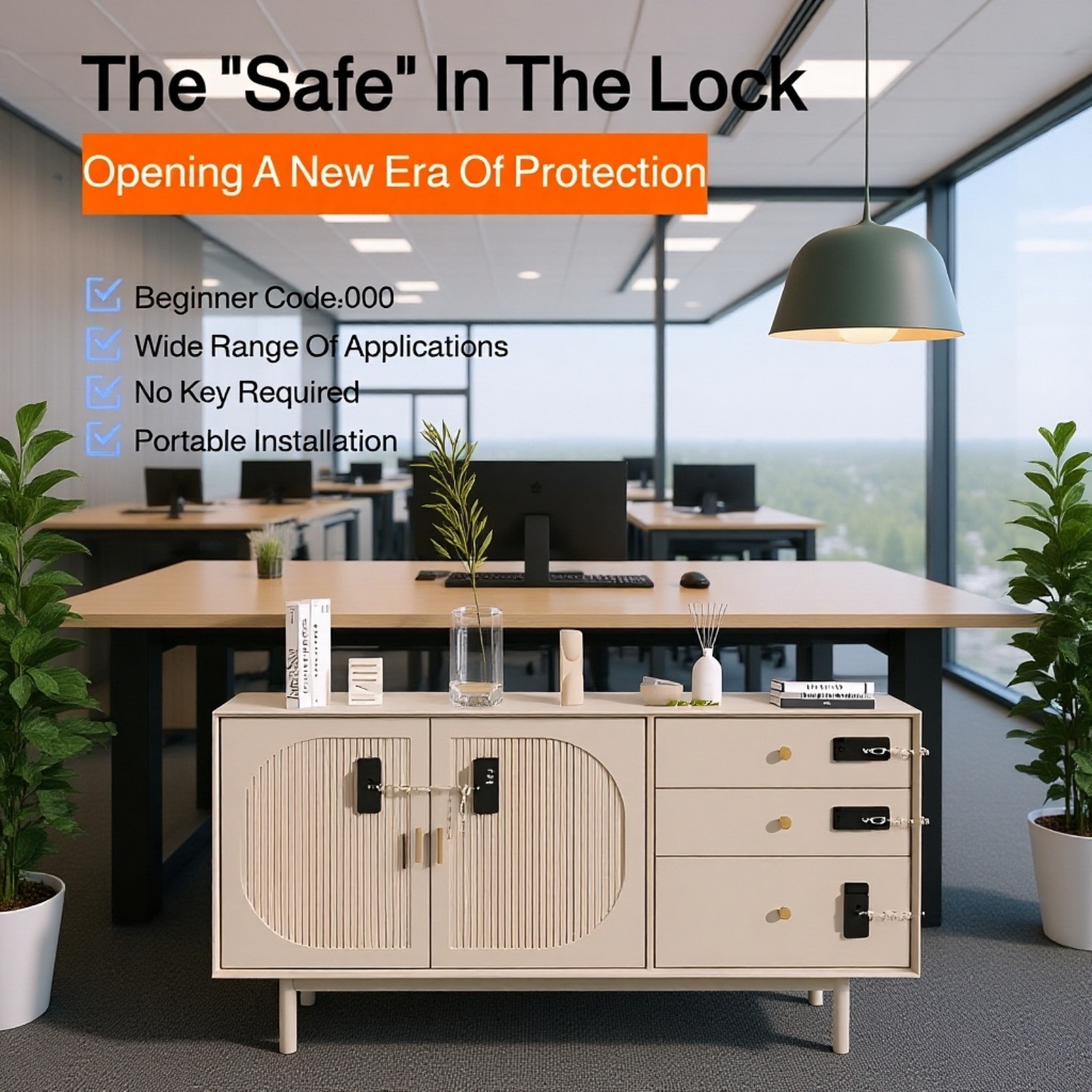 Portable security door lock for travel use