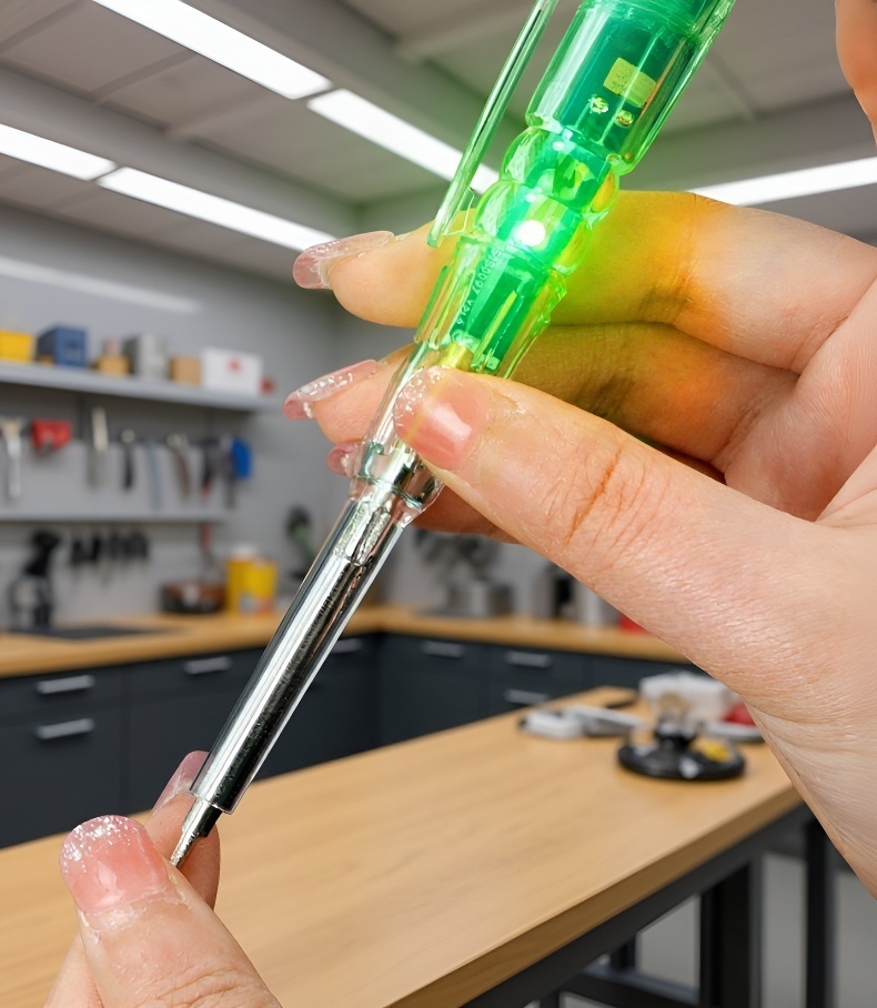 Safe voltage detection with smart tester pen