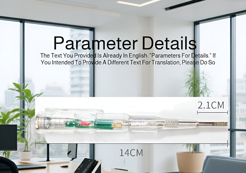 Lightweight and portable electric tester pen design