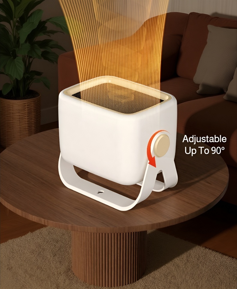 Quick warming fan heater with advanced safety features