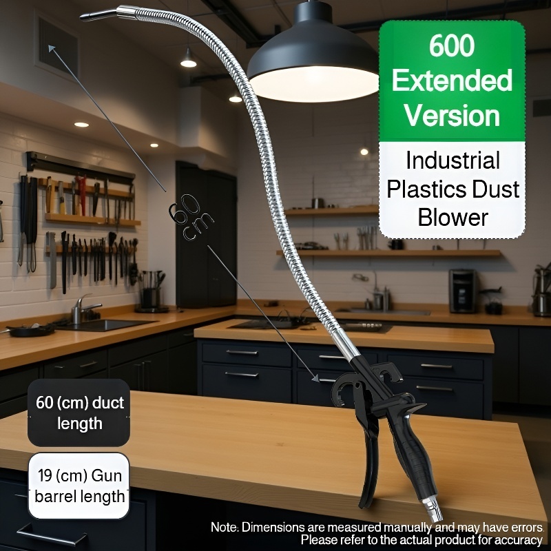 Pipe dust blowing gun with multi-angle adjustment features