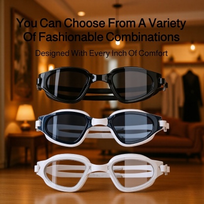 HD Anti-Fog Large Frame Swimming Goggles