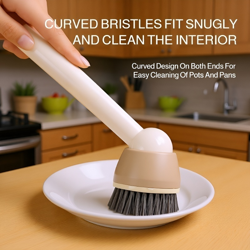 Adjustable Rotating Long Handle Pot Brush