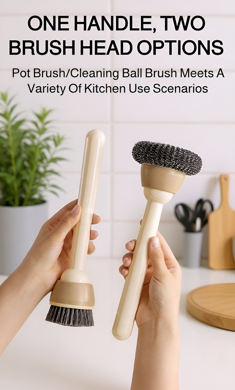 Multipurpose kitchen cleaning brush