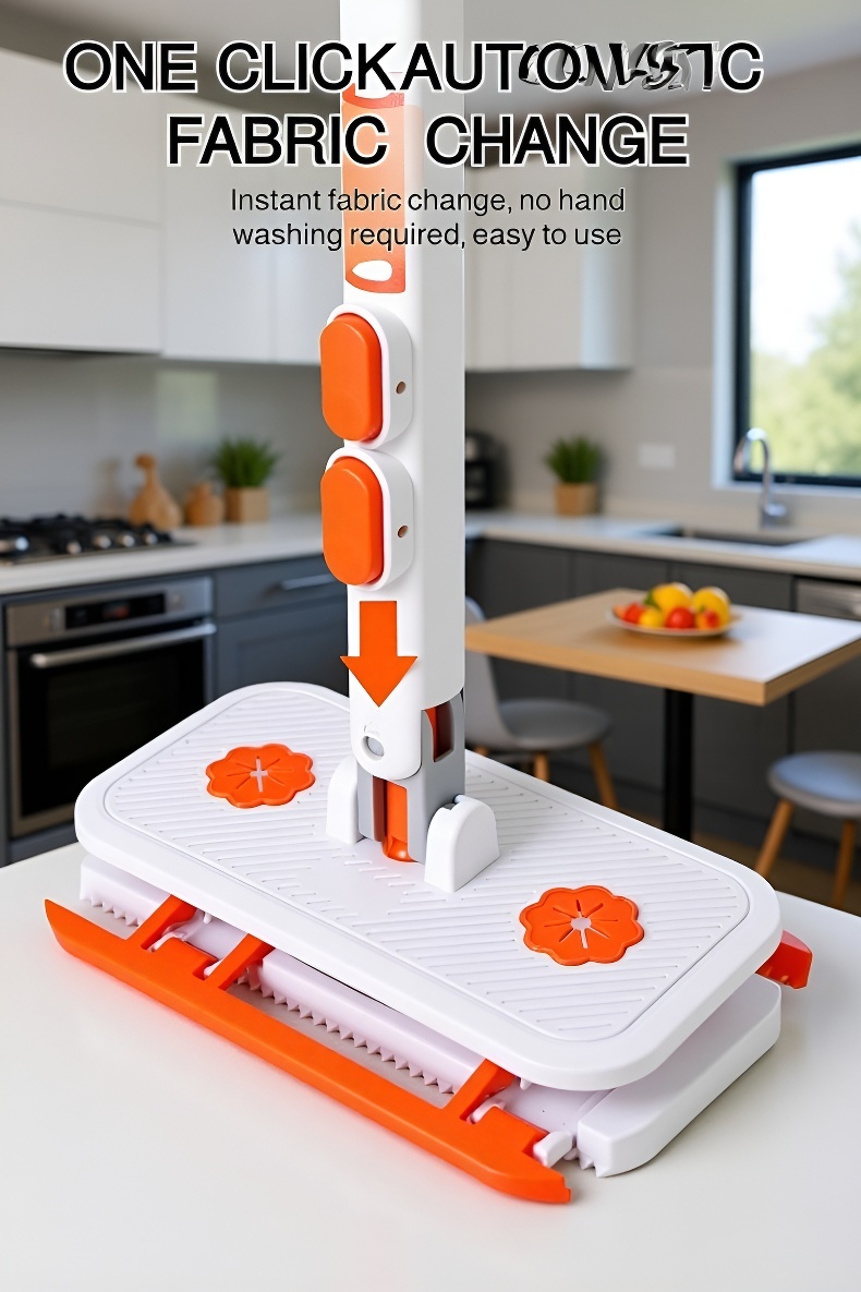 Close-up of absorbent face towel mop fibers