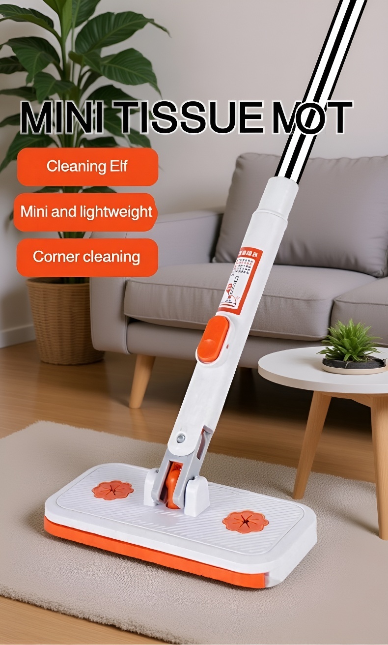 Lazy Hands-Free Face Towel Mop on bathroom counter