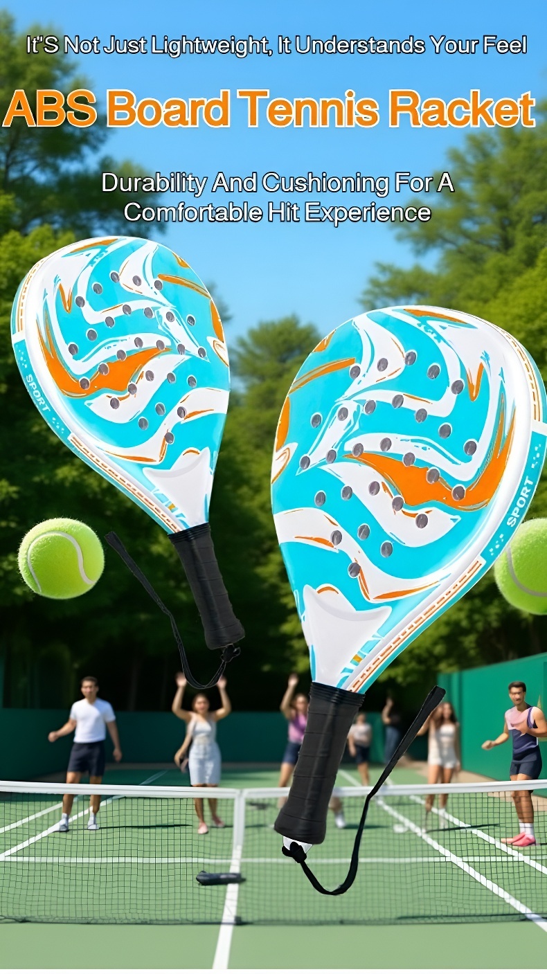 High elasticity parent-child sports tennis racket front view