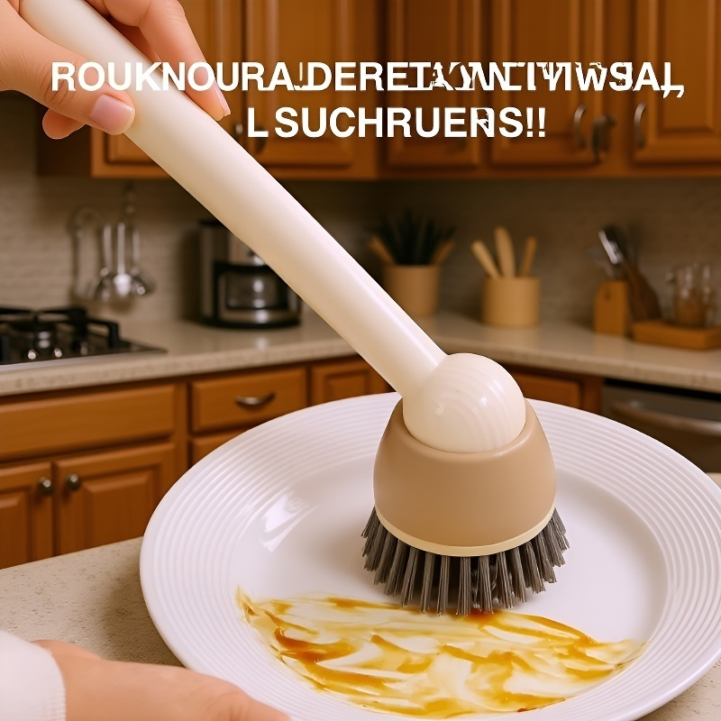 Adjustable Rotating Long Handle Pot Brush