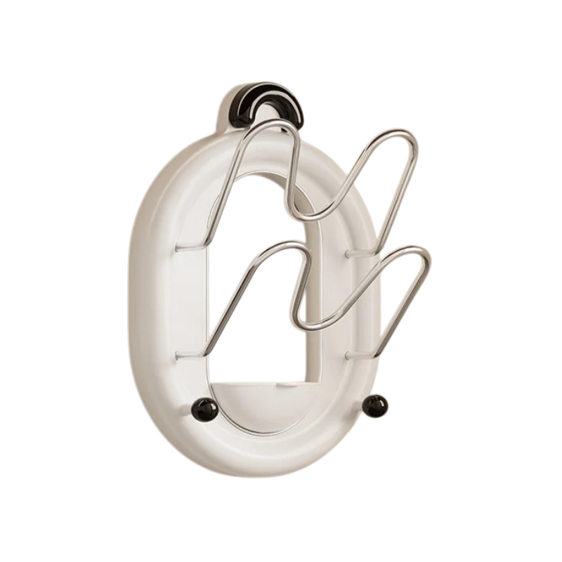 Kitchen nopunch double wall pot lid storage rack