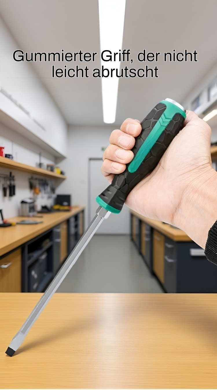 Langlebiger Durchgangs-Schraubendreher aus Stahl