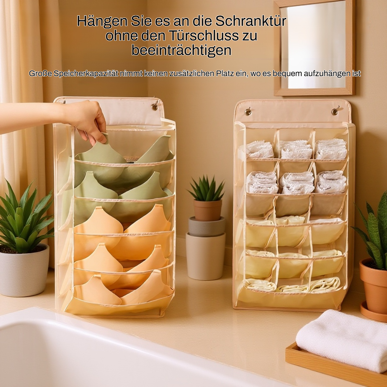 Hängende Aufbewahrungstasche für Unterwäsche