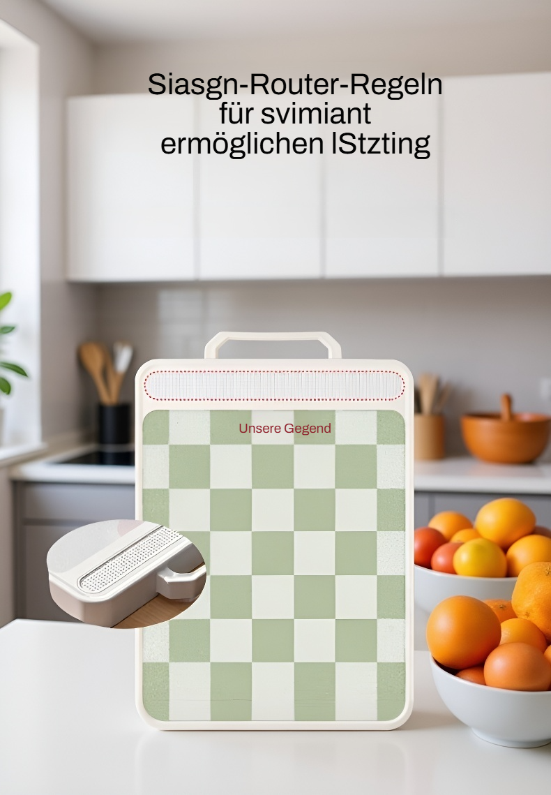 Schneidebrett aus Edelstahl mit moderner Optik